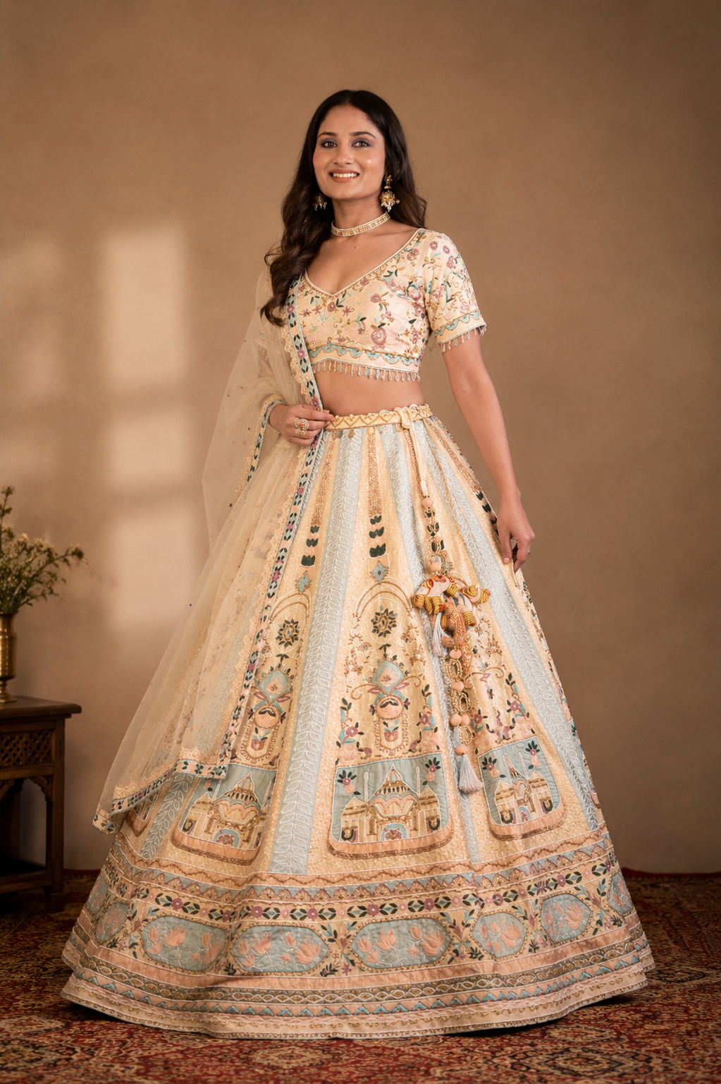 Noor-e-Gul Embroidered Lehenga